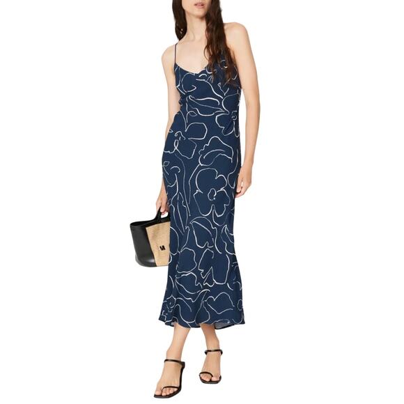 Madewell Layton Slip Dress in Blue, Size US 4 - Picture 2 of 8